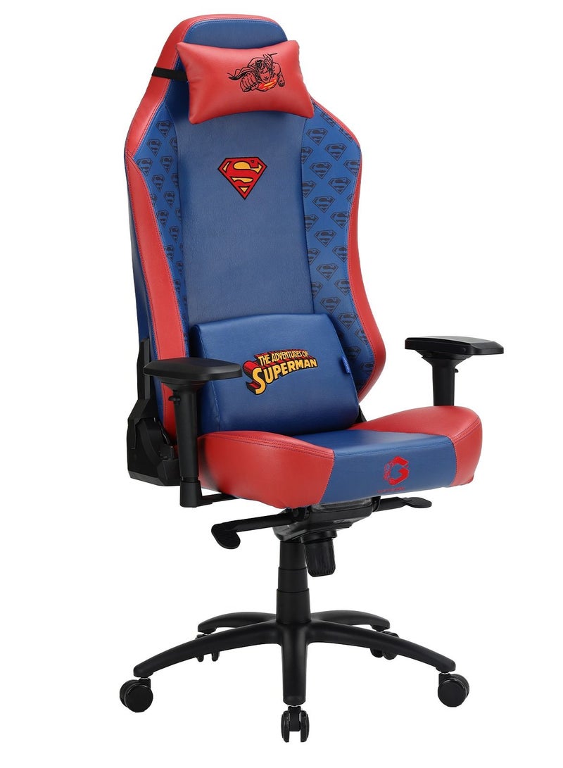 GameOn GAMEON Licensed Gaming Chair with Adjustable 4d Armrest and Metal Base Superman | DC-003 - Image 1