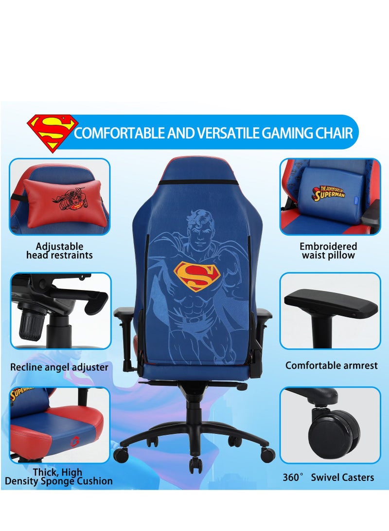 GameOn GAMEON Licensed Gaming Chair with Adjustable 4d Armrest and Metal Base Superman | DC-003 - Image 5