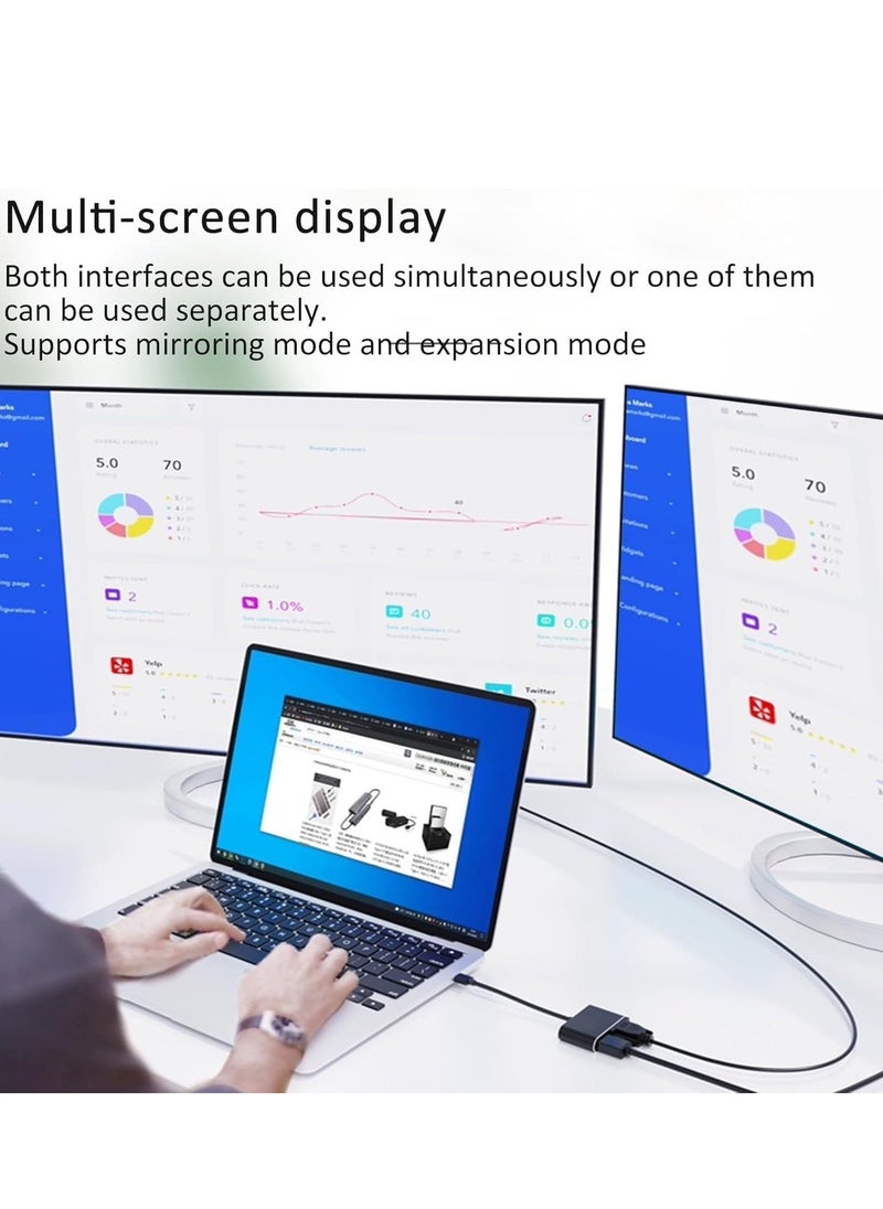 ELTRAZONE - USB to HDMI VGA Adapter – 1080P USB 3.0/2.0 to HDMI VGA Converter, Compatible with Windows, Mac, and Android Devices, Multi-Screen Display for PC, Laptop, Projector, Monitor - Image 1