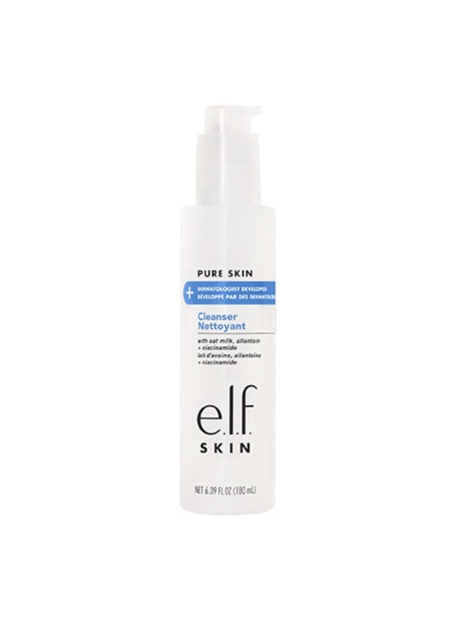 e.l.f. SKIN Pure Skin Cleanser, Non-Foaming Creamy & Gentle Daily Face Wash, Removes Dirt, Oil & Impurities Without Irritation