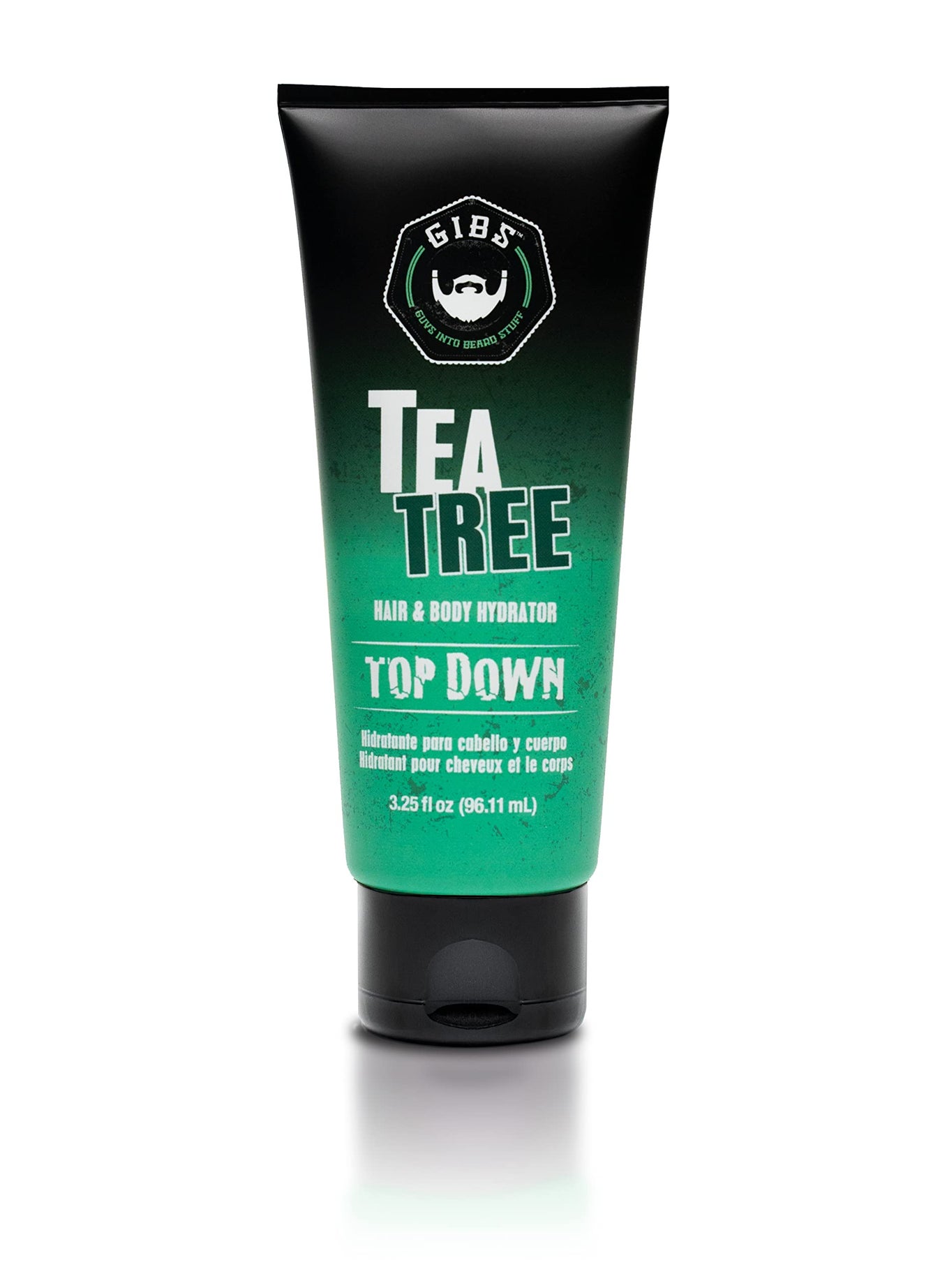 GIBS - GIBS Top Down Hair and Body Hydrator, Tea Tree Moisturizer for Hair and Skin, 3.25 oz - Image 1