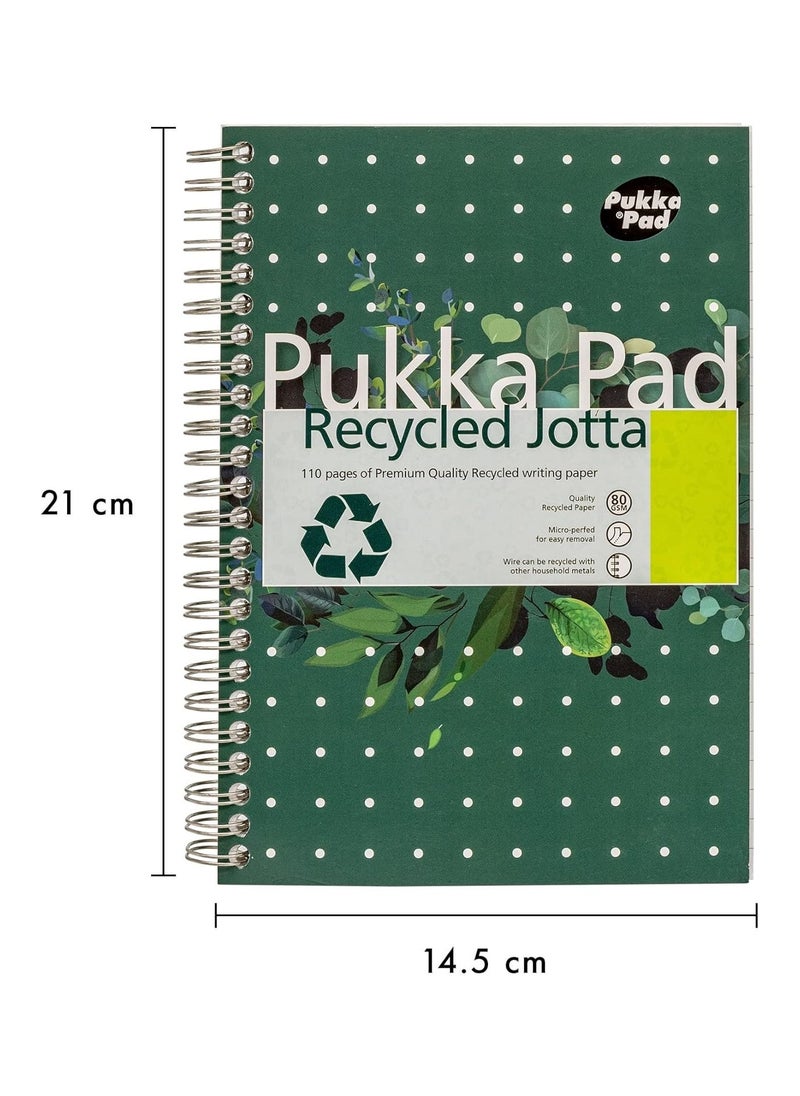 Pukka Pad - 3-Piece A5 Size Recycled Jotta Notebook 110 Pages - Image 1