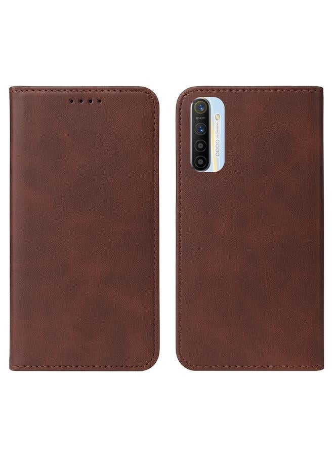 اس-توب جراب هاتف Realme XT بإغلاق مغناطيسي من الجلد - Image 2