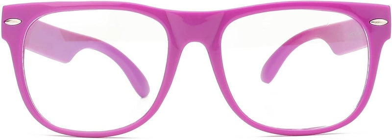 OWL Kids Clear Lens Glasses UV Protection for Children, Colorful Frames Fun Pretend Play Eyewear Non Prescription - Image 2