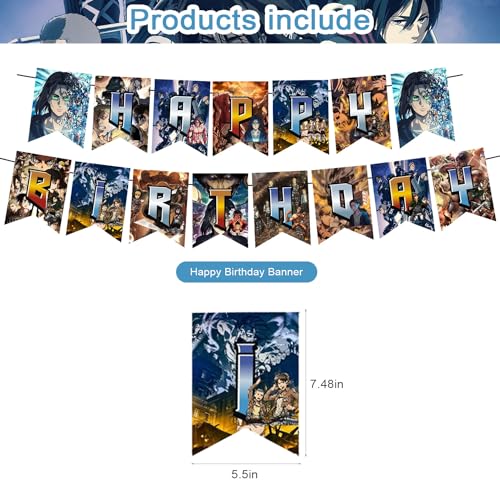 karg Attack Anime Theme Party Supplies Birthday Banner Cake Topper Latex Balloons - Image 5