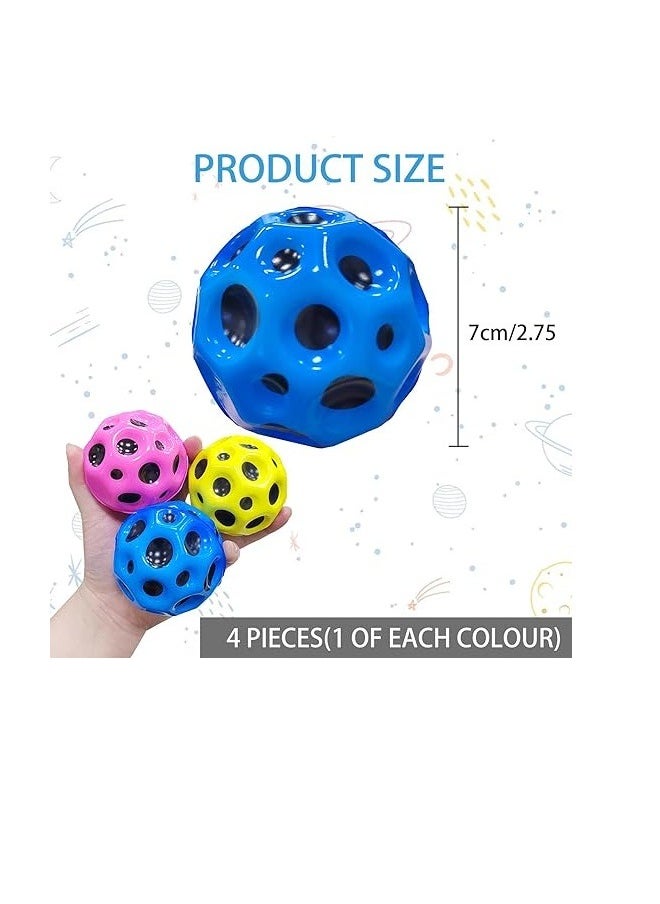 Generic - Pack of 4 Jump Balls, Moon Ball, Galaxy Ball, Original Version, Galaxy Ball, Planet Bouncy Ball, Space Ball, Bouncing Ball, Astro Jump Balls, Jumper Ball, Bouncing Ball, Planet Jumpball, Flipper - Image 1