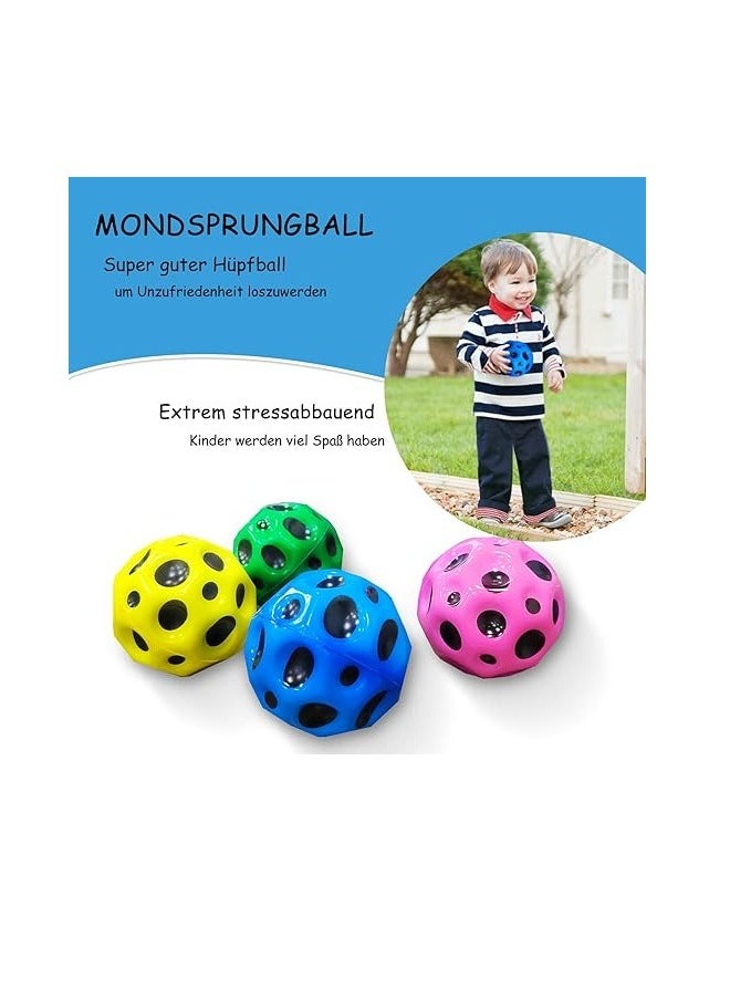 Generic - Pack of 4 Jump Balls, Moon Ball, Galaxy Ball, Original Version, Galaxy Ball, Planet Bouncy Ball, Space Ball, Bouncing Ball, Astro Jump Balls, Jumper Ball, Bouncing Ball, Planet Jumpball, Flipper - Image 1