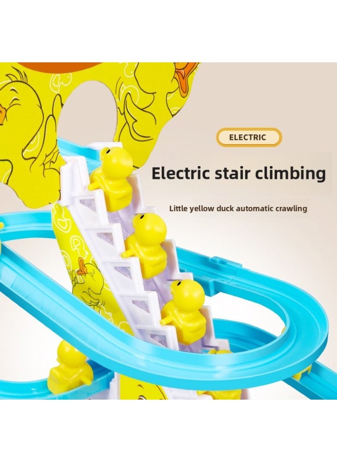 Generic Internet-famous Little Duck Climbing The Stairs On The Track Car Baby One Year Old Slide 4 Electric 2 Children Boy Toy-Colour:Upgrade 16 Pieces Of Music✅【15 Ducks】rechargeable Version Of The Little Yellow Duck Climbing Stairs  - Image 3