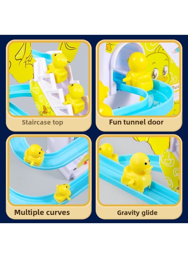 Generic Internet-famous Little Duck Climbing The Stairs On The Track Car Baby One Year Old Slide 4 Electric 2 Children Boy Toy-Colour:Upgrade 16 Pieces Of Music✅【15 Ducks】rechargeable Version Of The Little Yellow Duck Climbing Stairs  - Image 5