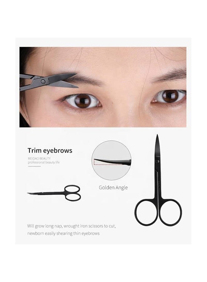 3pc Eyebrow Set. Includes scissors, tweezers with comb and foldable razor. - Image 4