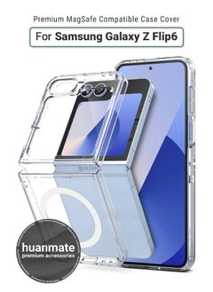 Samsung Galaxy Z Flip6 MagSafe Case Clear- High Quality Strong Magnet, Wireless Charging Compatible, Shockproof Protection, Ultra Slim Anti-Scratch Magnetic Cover for Samsung Galaxy Z Flip6