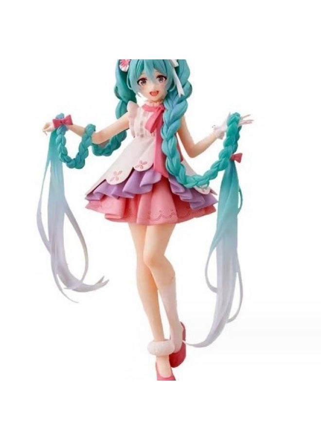 null - Cherry Blossom Early Due To Hand-held Future Miku Dance Cinderella Early Due To Model Ornaments Gift Animation Surrounding-Color:Sitting Posture Initial Sound [height About 12cm] Boxed - Image 1