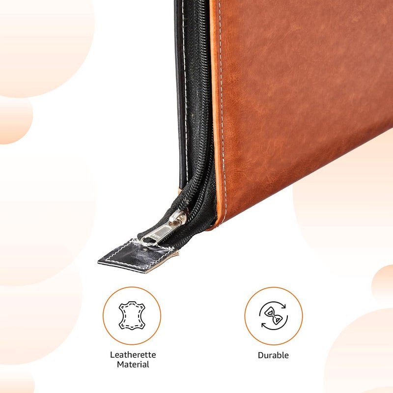 COI Professional File Folders for Certificates Multipurpose Leatherette | Handcrafted PU Leather | Documents Holder | Portfolio | Executive File Legal Size Documents Holder with 20 Leafs - Image 5