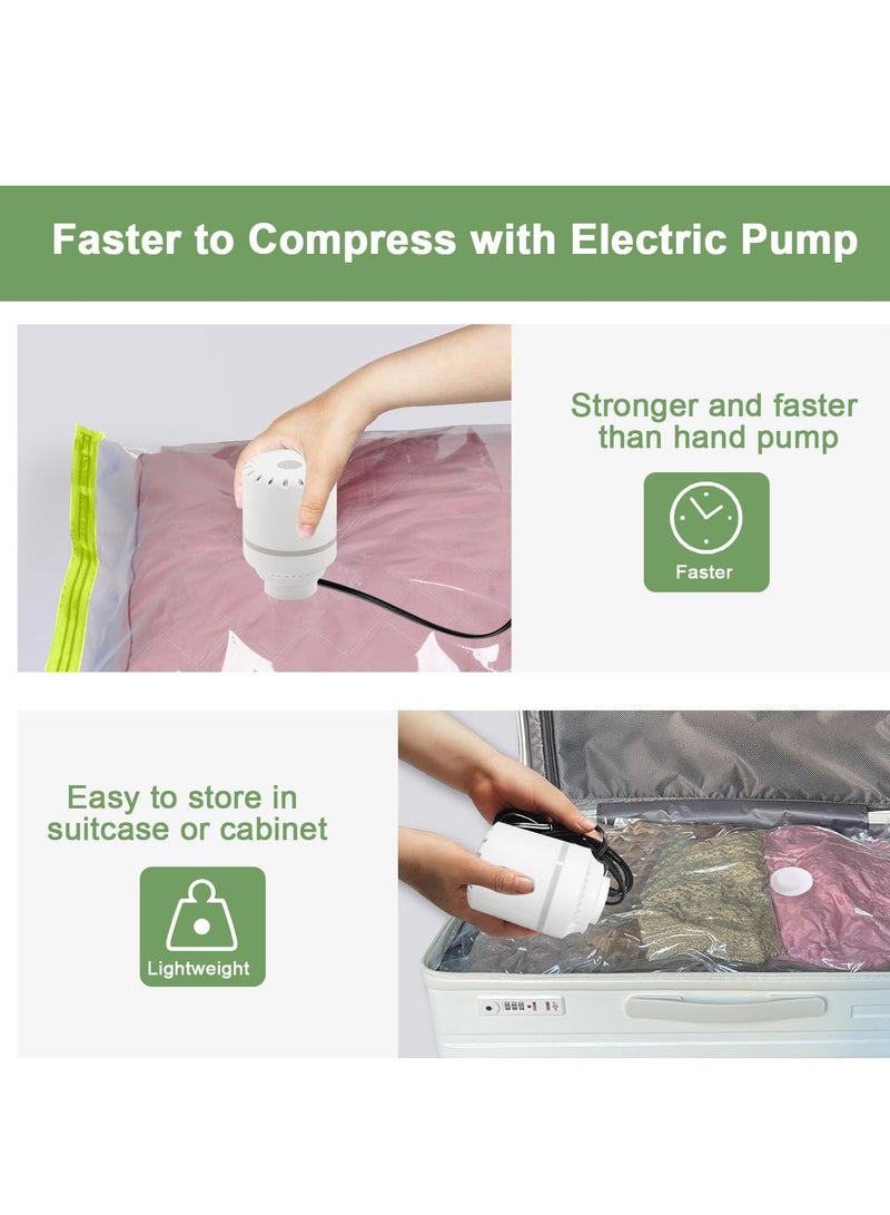 Vacuum Storage Bags with Electric Pump Pack of 16 Space Saver Compression Seal Bag (4 Jumbo + 4 Large + 4 Medium + 4 Small) for Travel Clothes Comforter Mattress Duvet Pillow Blanket Curtain - Image 3