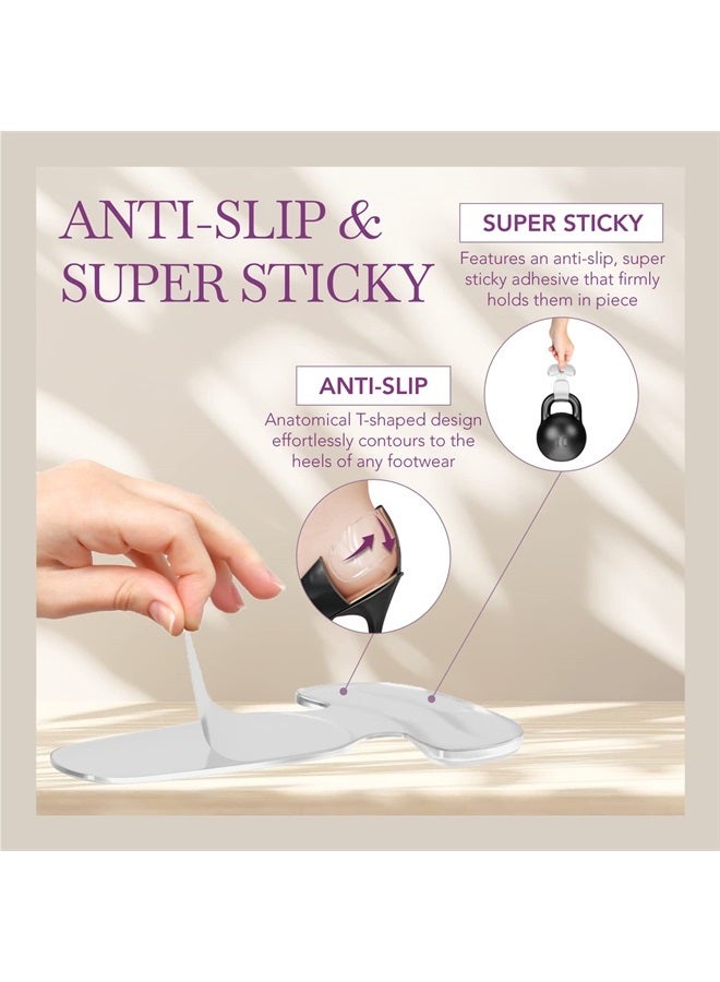 Ballotte Silicone Heel Protector - Heel Grips Heel Pads Shoe Pads Shoe Inserts for Women Heels - Shoe Inserts for Shoes That are Too Big High Heel Cushion Inserts Women (Double Cushioned (8 Pack)) - Image 5