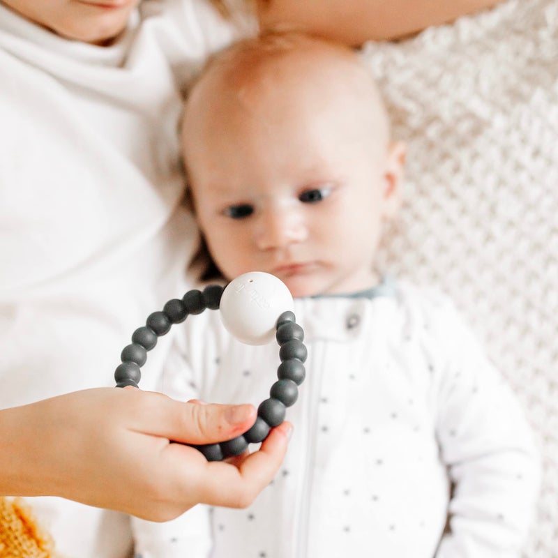 Ryan & Rose Ryan and Rose Cutie Teether Rattle (Charcoal) - Image 5