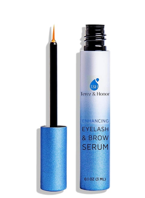 TEREZ & HONOR Natural Eyelash Growth Serum and Brow Enhancer to Grow Thicker, Longer Lashes for Long, Luscious Lashes and Eyebrows[3ml]