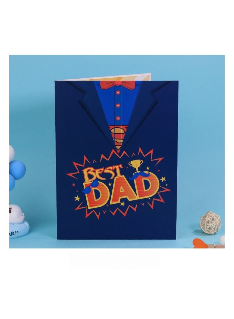 Winner Pop Up Father's Day Card for Dad, Happy Father's Day Card for Men, 3D Super Dad, for Grandpa, Brother, Grandad, Includes Envelope. - Image 4