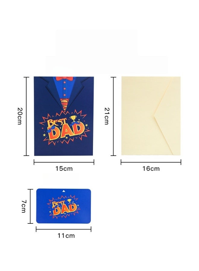 Winner Pop Up Father's Day Card for Dad, Happy Father's Day Card for Men, 3D Super Dad, for Grandpa, Brother, Grandad, Includes Envelope. - Image 2