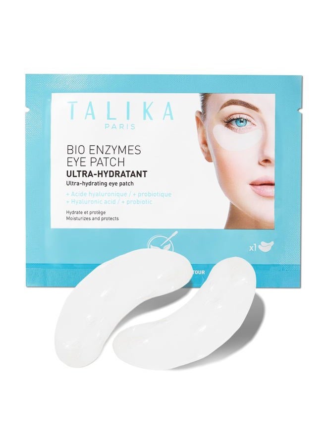 Talika Bio Enzymes Eye Patch - Instant Ultra-Moisturising Under Eye Patches for Adults - Eye Mask For Dark Circles Tired Eyes & Puffiness - Single Pair Under Eye Mask - Image 1