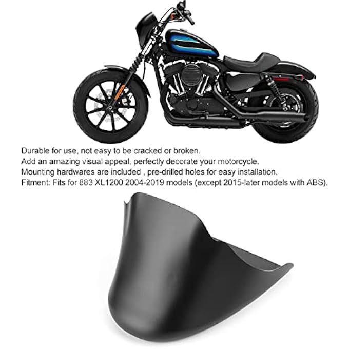 Phefop Decorative Motorcycle Air of the Appropriate Front Spoiler for DAM Van for 883 2004-2019 Heavy Assembly Support - Image 3