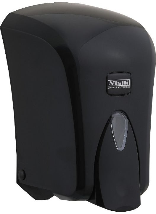 Vialli Liquid Soap Dispenser Apparatus 1000 ml Black S6B 