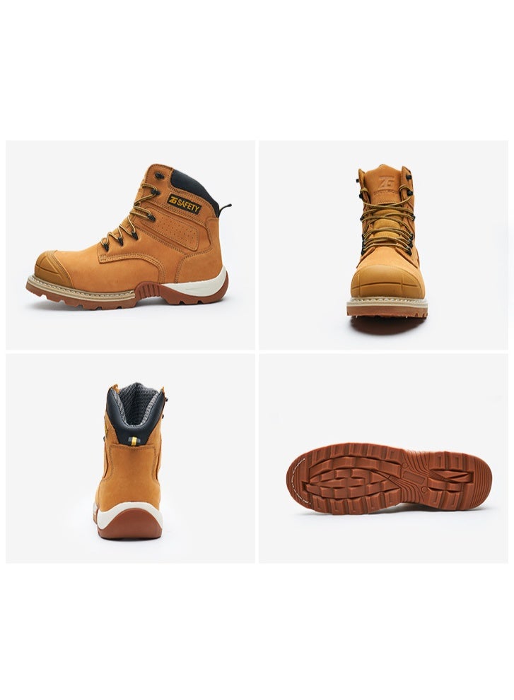 NIBEMINENT Genuine leather Work Safety Boots Men High temperature resistant welding shoes Puncture-Proof Indestructible shoes Work Boots - Image 3