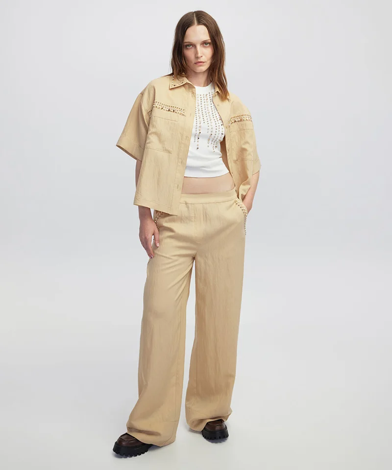 ابيكول Embellished Trousers