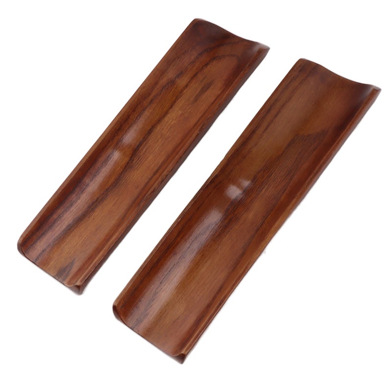 2PCS Sushi Plate Long Rectangle Plate Wood Japanese Style 7.2x2.1in Serving Platter for Cracker Party Home - Image 4