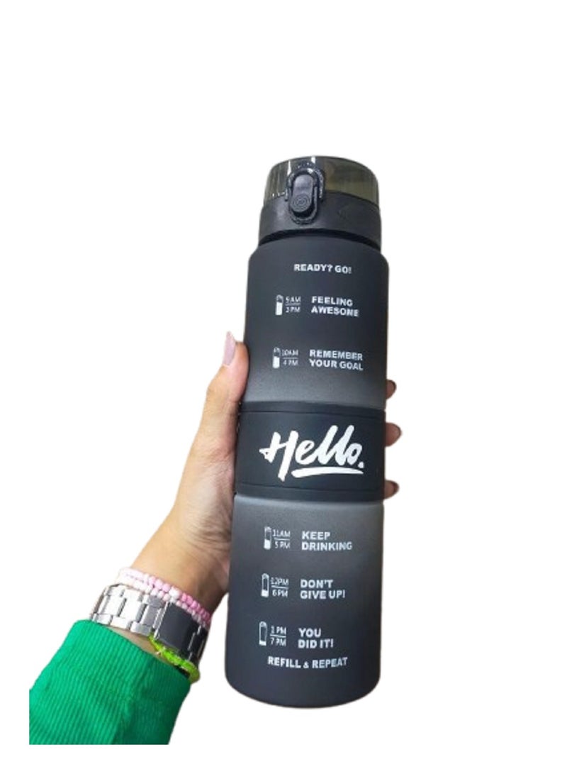 Water Bottle High Quality Ideal For Gym,School,University And Trips,Large Sports Bottle 1000 Ml  - Image 1