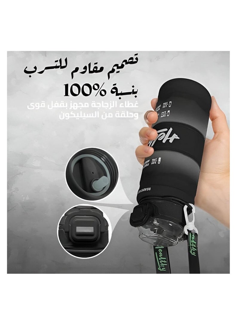 Water Bottle High Quality Ideal For Gym,School,University And Trips,Large Sports Bottle 1000 Ml  - Image 3