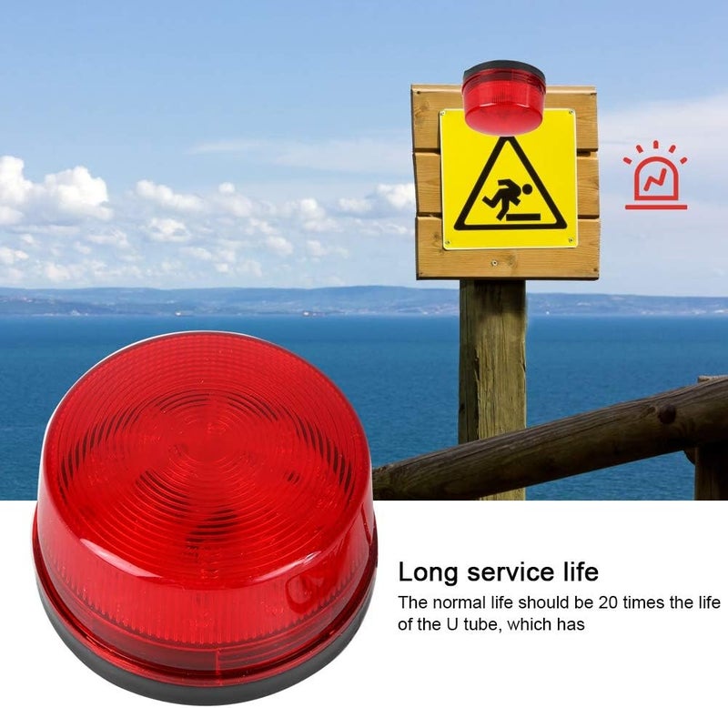 klarako High Brightness Warning Signal Flashing Light,Waterproof 15 High Power LEDs Emergency Strobe Safety & Emergency Beacon Light (24V) - Image 5