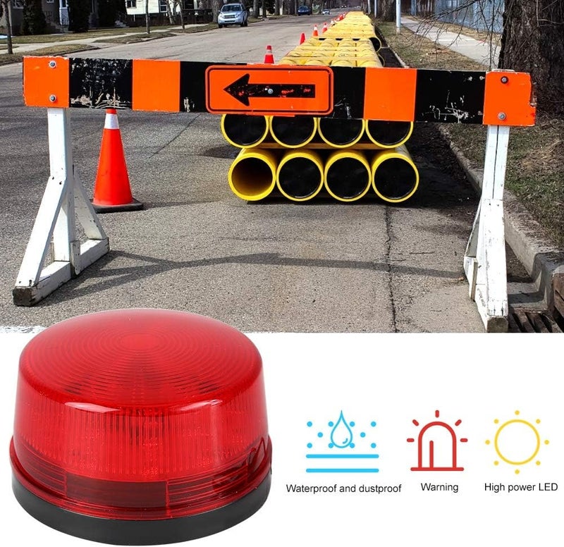 klarako High Brightness Warning Signal Flashing Light,Waterproof 15 High Power LEDs Emergency Strobe Safety & Emergency Beacon Light (24V) - Image 3