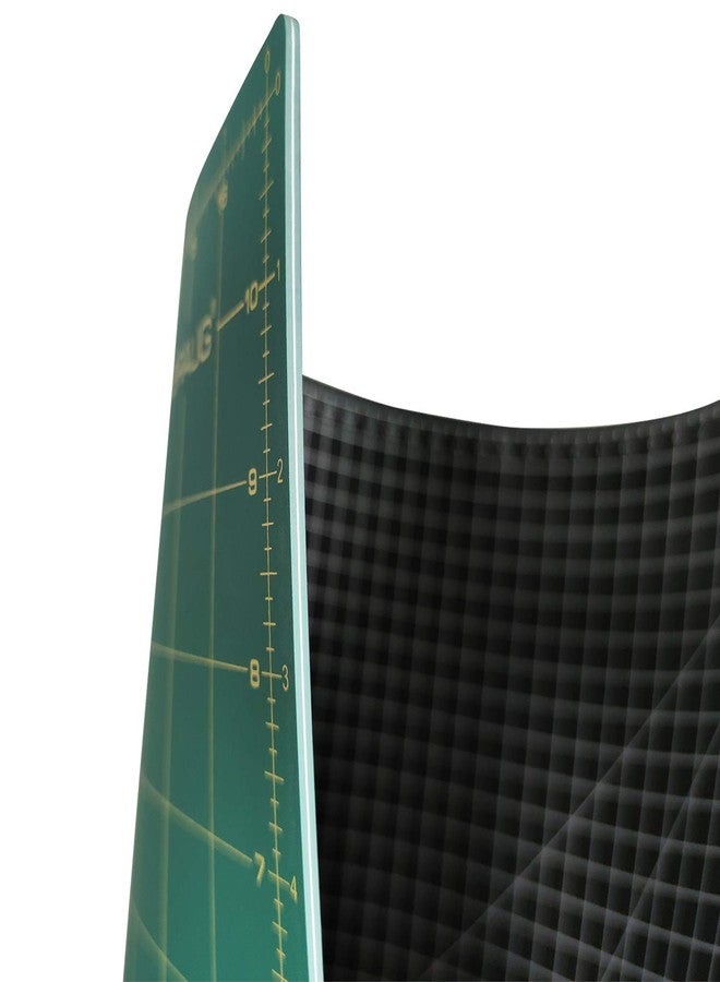 NEWBRAUG 24'' × 36'' Large Self Healing Gridded Rotary Cutting Mat, Big Double Sided 5-Ply Cutting board for Sewing, Quilting, Craft, Fabric & Scrapbooking(Green/Black) - Image 3
