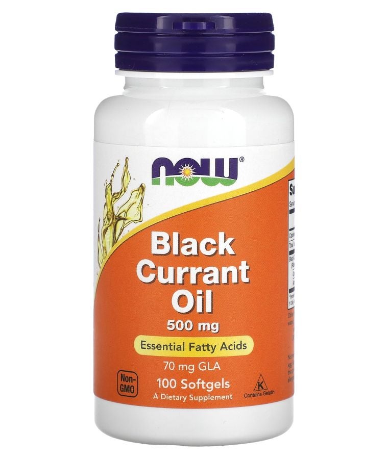 now Black Currant Oil 500 mg 100 Softgels
