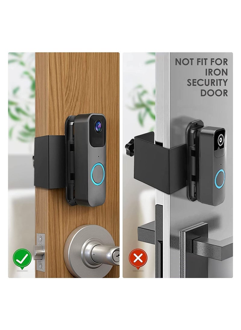 Y&D - Doorbell Mount for Blink Video No Drill Anti-Theft Holder Adjustable Angle Fit Apartment Door Not Block Sensor - Image 1