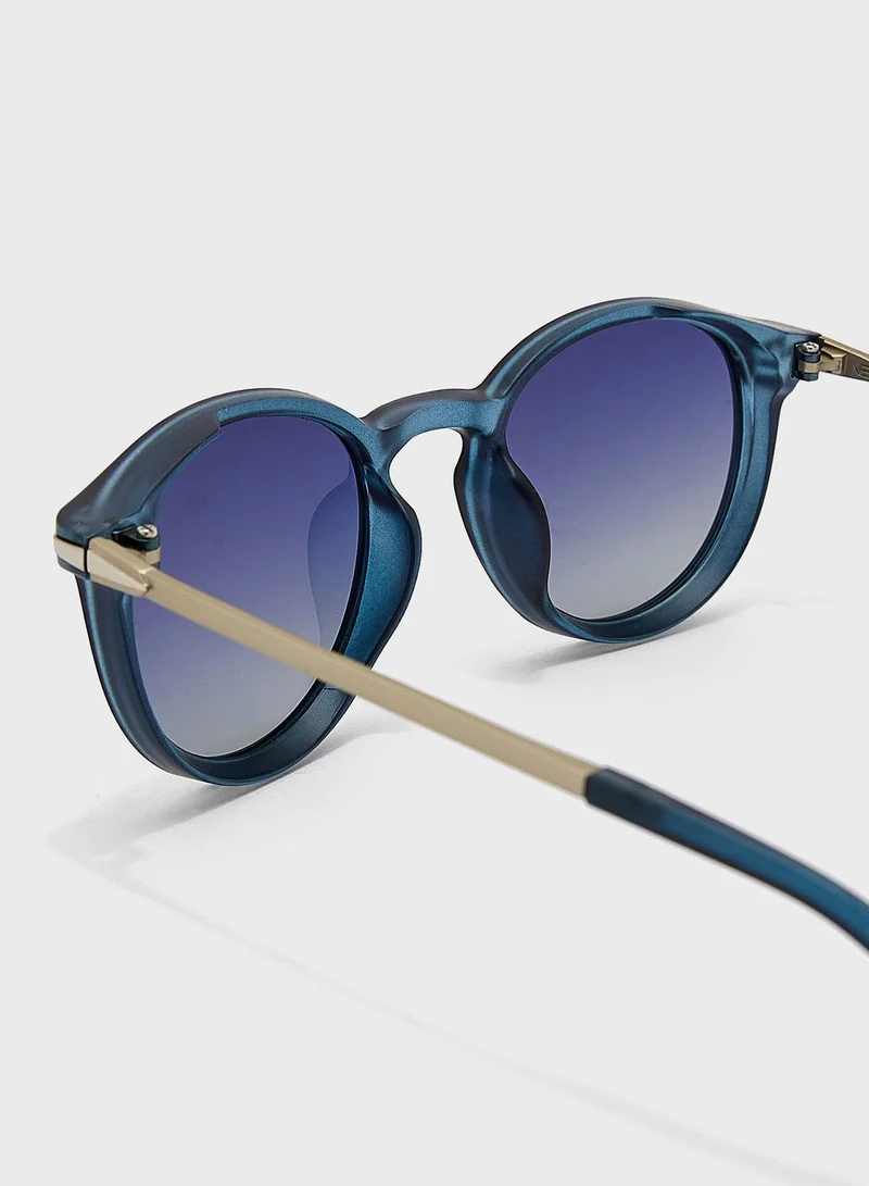 Robert Wood Polarized Round Sunglasses