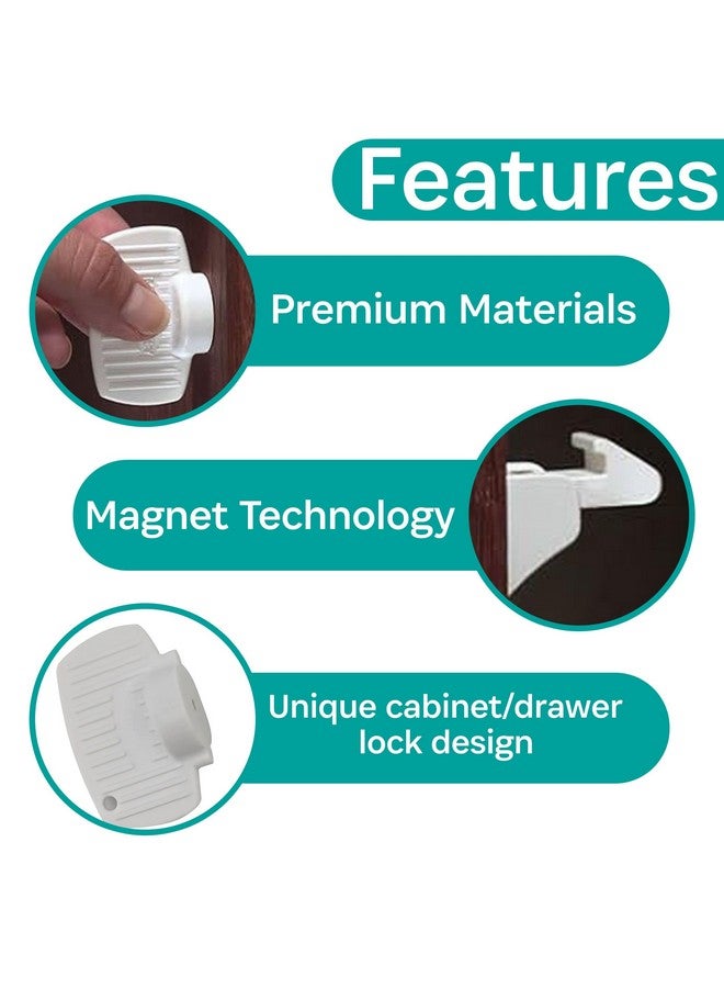 Kidco Magnet Lock Set - 4 Pack Magnetic Locks for Child Protection - Image 5