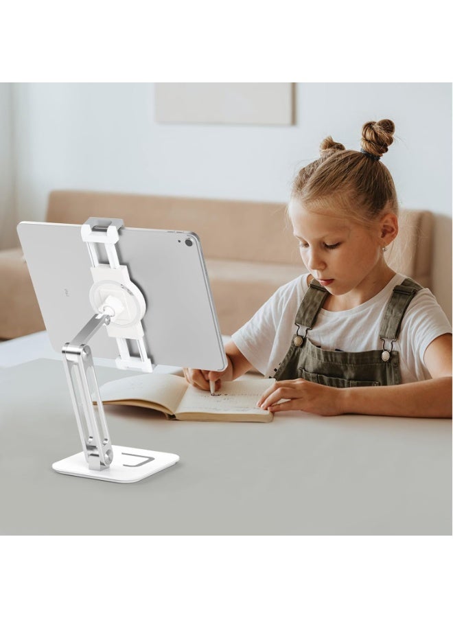 ويسفور حامل جهاز لوحي من الألومنيوم، حامل هاتف محمول سطح المكتب قابل للتعديل، حامل هاتف محمول قابل للطي، حامل جهاز لوحي بذراع طويلة، حامل لوحي بدون استخدام اليدين، مناسب لجهاز iPad Pro وiPhone 13 Pro Max مقاس 4.7 بوصة - 12.9 بوصة - Image 5