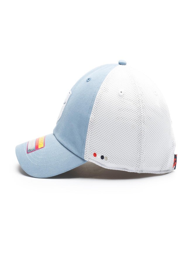 Fan Ink Team USA - US Soccer National Team 'Ace' Trucker Adjustable Soccer Hat (Light Blue/White) - Image 3