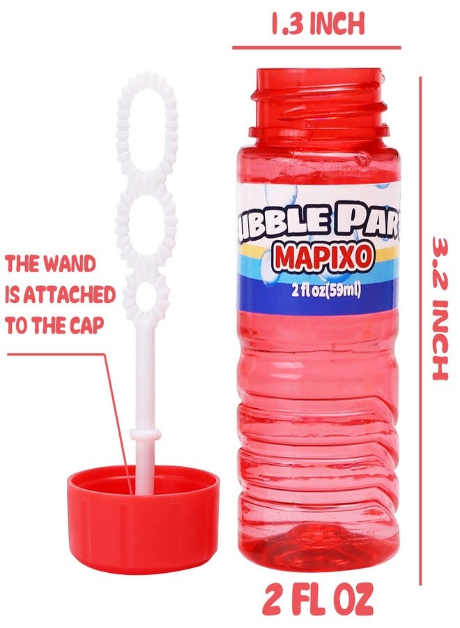 MAPIXO 16 Pack Bubble for Kids Party Favors, Bubble Bottle with Wand Attached to The Cap, 8 Colors Bubbles Bulk Set with Gift Box, Blow Bubbles Solution Toy for Birthday, Summer, Goody Bag Stuffers Supplies - Image 2