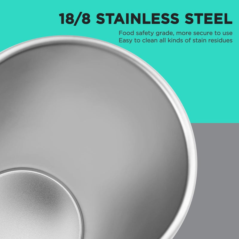 HAUSHOF Pint Cup, 20 oz Stainless Steel Cups, Stackable Metal Drinking Cups, Stacking Beer Pint Cups for Home, Party, Camping, Outdoor, Unbreakable, 4 Pack - Image 4