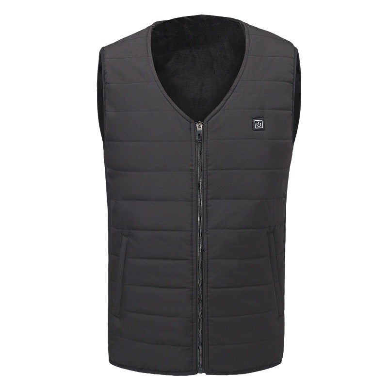 Smart Heating Vest for Men and Women – USB V-Neck Cotton Warm Vest - Image 4