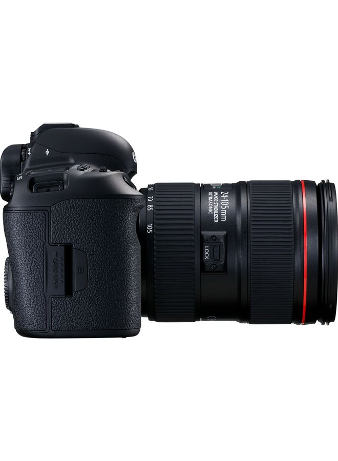 كانون كاميرا EOS 5D مارك 4 كاميرا DSLR مع تركيز إلكتروني 24-105 مم وعدسة IS USM سريعة وإطار كاميرا كامل متعدد بدقة 30.4 ميجابكسل بجودة 4K وتقنية واي فاي ونظام تحديد المواقع - Image 3