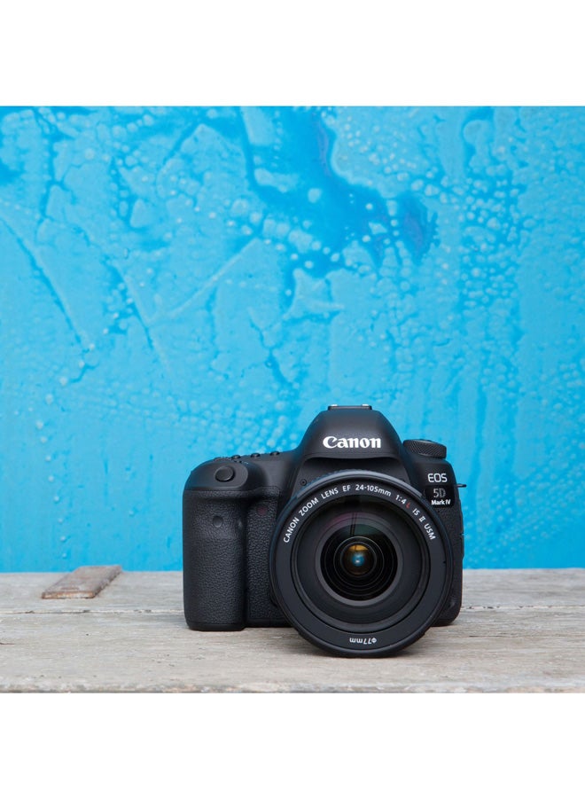 كانون كاميرا EOS 5D مارك 4 كاميرا DSLR مع تركيز إلكتروني 24-105 مم وعدسة IS USM سريعة وإطار كاميرا كامل متعدد بدقة 30.4 ميجابكسل بجودة 4K وتقنية واي فاي ونظام تحديد المواقع - Image 5