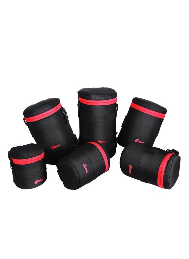 EIRMAI EMB-L2040 Model Eirmai lens bag for 100mm lenses with dual safety locks. Made of nylon in black. - Image 2