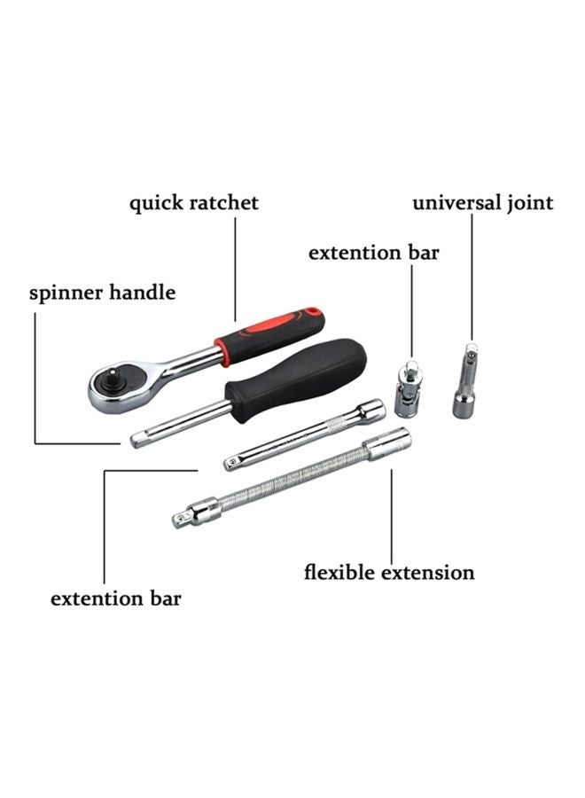 Car Repairing Tool Kit Small box set of 46 black - Image 3