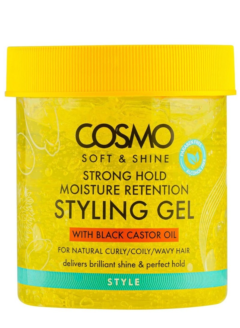 COSMO Soft & Shine Strong Hold Moisturize Retention Styling Gel 450g - Image 1