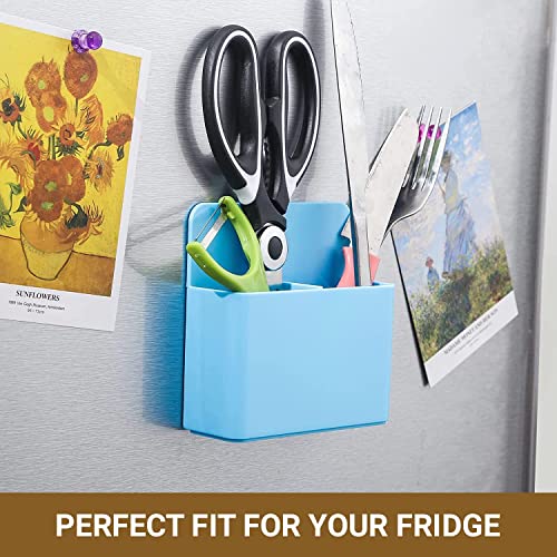 TurtleGrip Magnetic Marker Holder for Whiteboard & Refrigerator – Pen Pencil Storage Organizer for Office, School, Home & Locker (Blue, Pack of 1) - Image 3