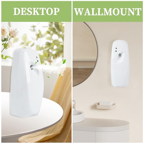 Bigwe Automatic Air Freshener Dispenser, Home indoor Wall-mounted Automatic Adjustable Fragrance Aerosol Sprayer for Bathroom, Hotel, Office and Public Area,White,Air Freshener Spray Refill not included - Image 4